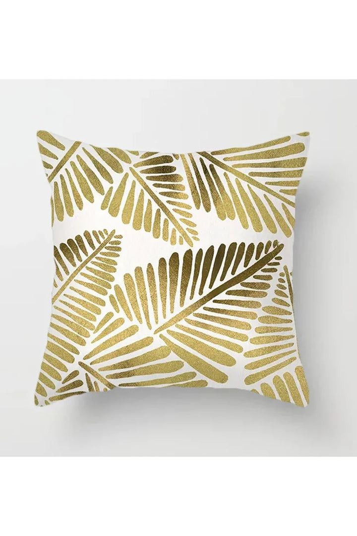 Yellow Leaf Polyester Pillowcase | Bowlift
