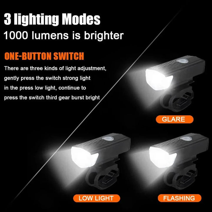 BowLift | BikeLite – Rechargeable USB bicycle light with rear light for safe rides