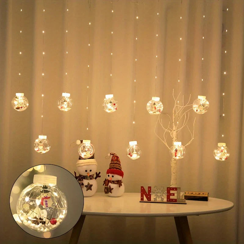 BowLift | LantaarnLuxe | Warm LED Christmas Curtain Decor