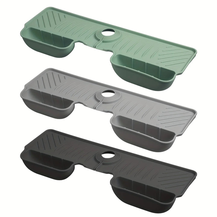 BowLift | SilDry Dish Mat | Non-slip & Mold-free | Heat-resistant Silicone Draining Mat for Sink & Faucet | Foldable & Dishwasher-safe