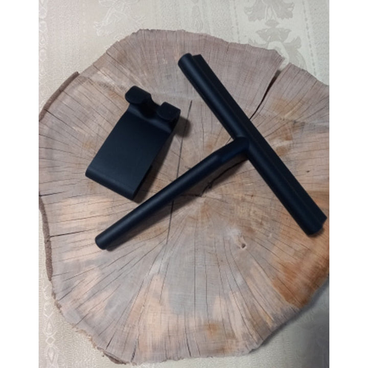 ShowerEase Shower Squeegee - Stylish Black Shower Aid Bowlift