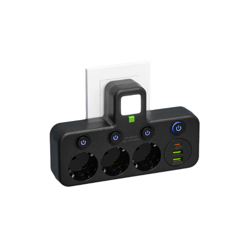 BowLift | VOLTRIQ ProLine Power Strip with Multiple Outlets, USB Type-C and Surge Protection