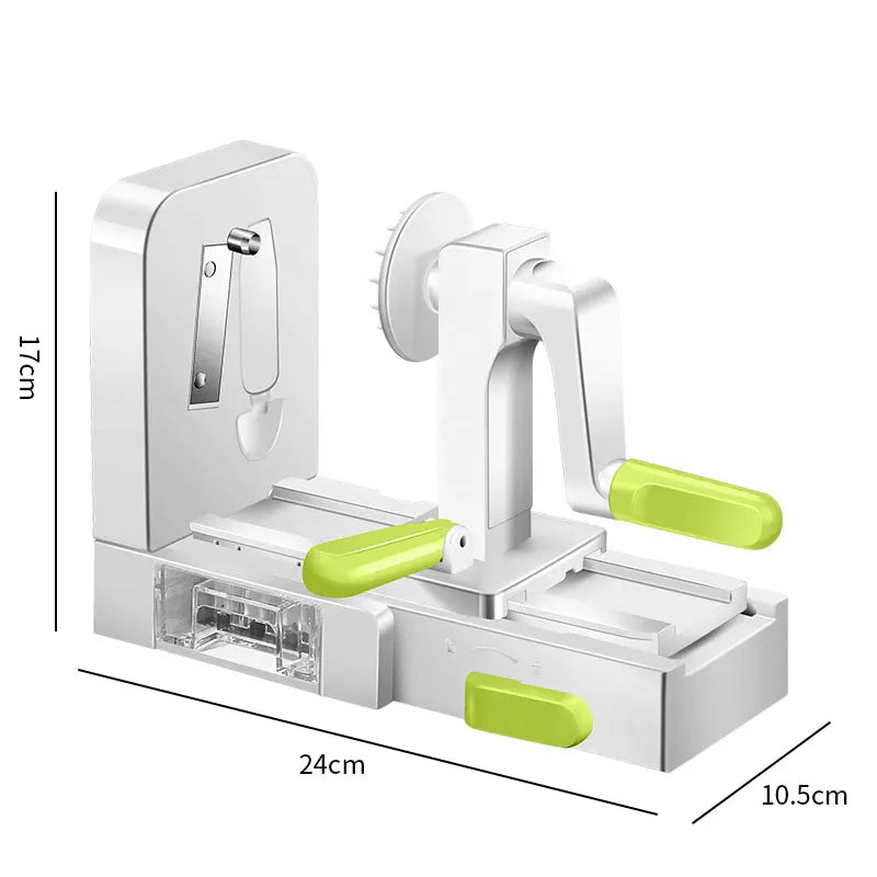 BowLift | SpiraChef Vegetable Spiralizer | 5-in-1 Spiralizer & Slicer | With Suction Foot & Foldable Design | For Zoodles, Vegetables & Fruits