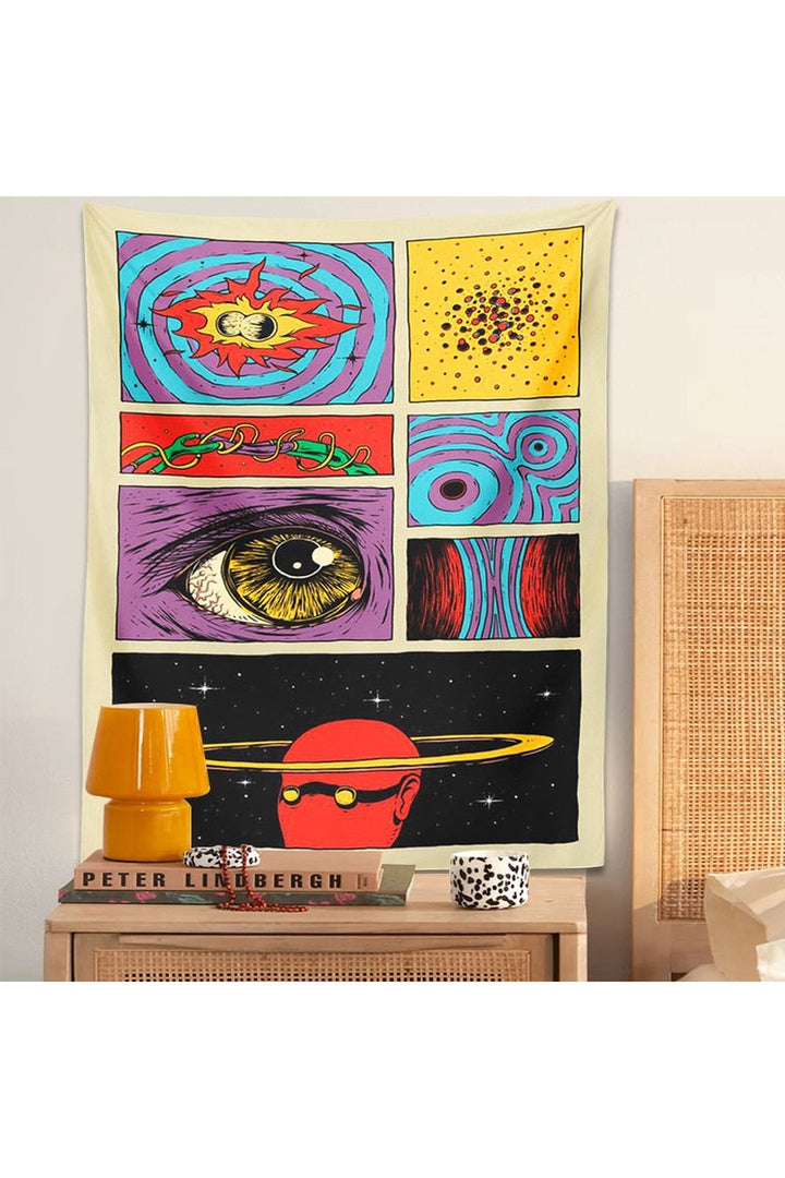 Cartoon Psychedelic Tapestry | Bowlift