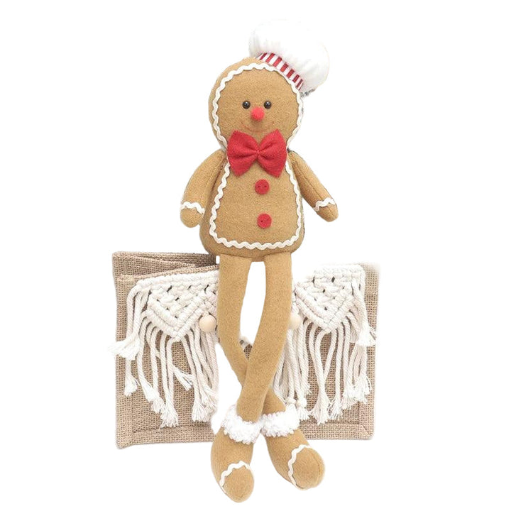 BowLift | Christmas Ornament Plush Gingerbread Pattern Door Decoration