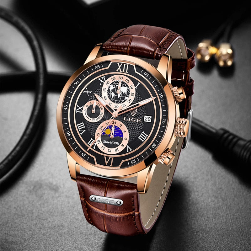 BowLift | Classic Chronograph Men’s Watch | Stylish & Functional Luxury Wristwatch for Every Occasion