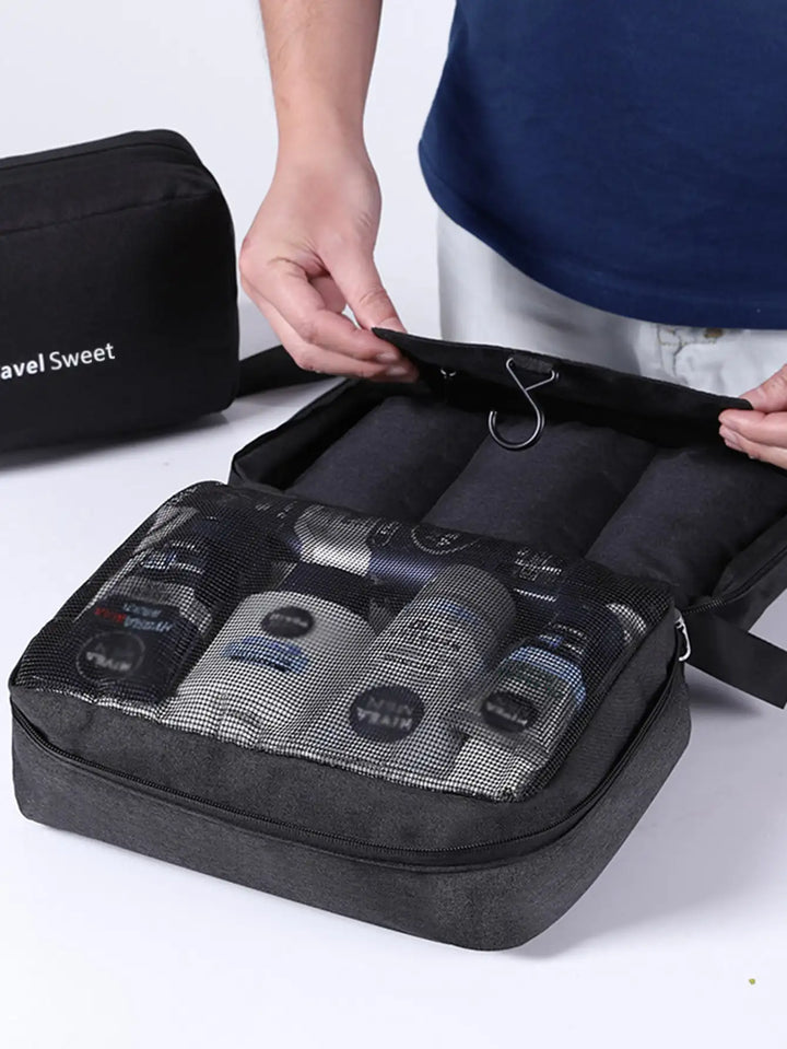 BowLift | Foldable Travel Toiletry Bag DryNexa TravelCube | Multilayer Design with Wet-Dry Separation | Space-Saving & Waterproof