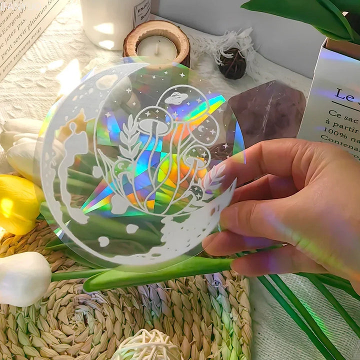 BowLift | SunGlow Window Sticker | 3D Rainbow Effect | Self-Adhesive & Reusable
