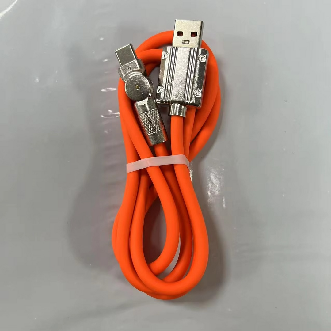 BowLift | Ultra-Durable 180° Rotating USB-C Fast Charger Cable for Gaming Phones