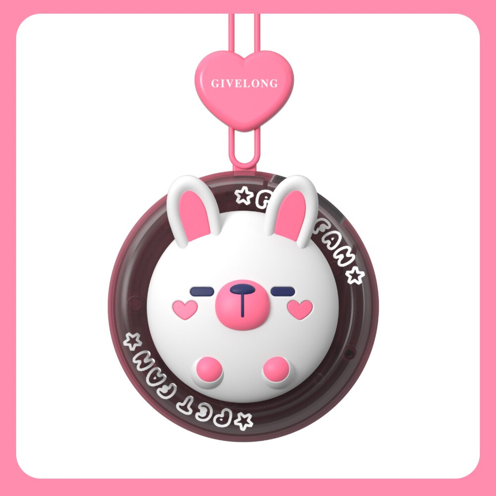 Cartoon Animal Mini Kids Neck Fan | Bowlift