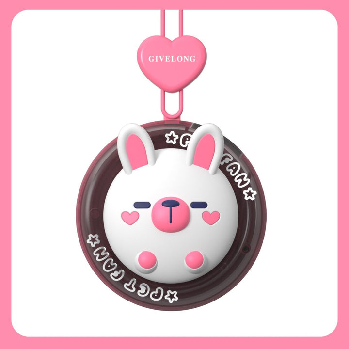 Cartoon Animal Mini Kids Neck Fan | Bowlift