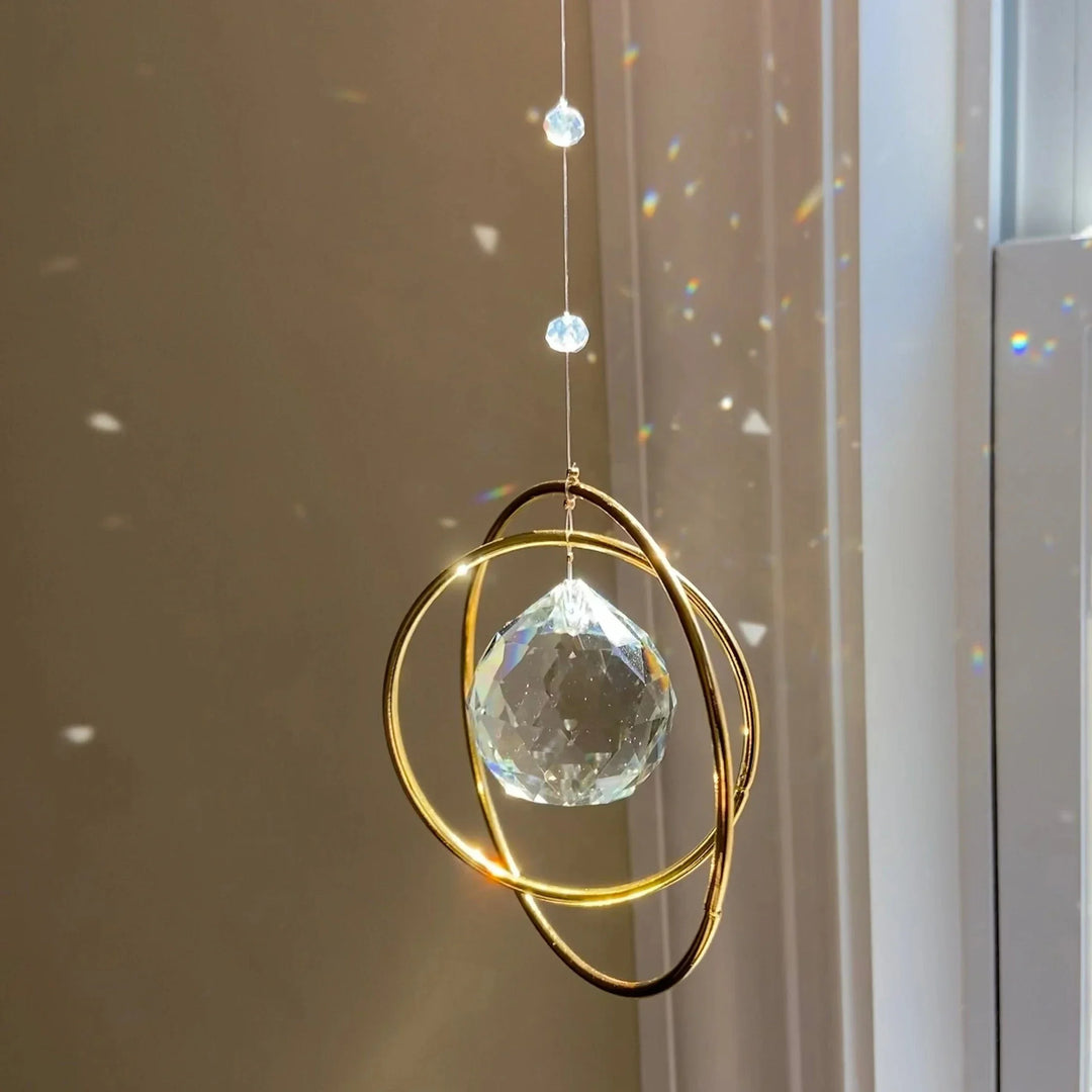 BowLift | Sun catcher LumiAmor | Crystal pendant with rainbow effect | Romantic gift with message