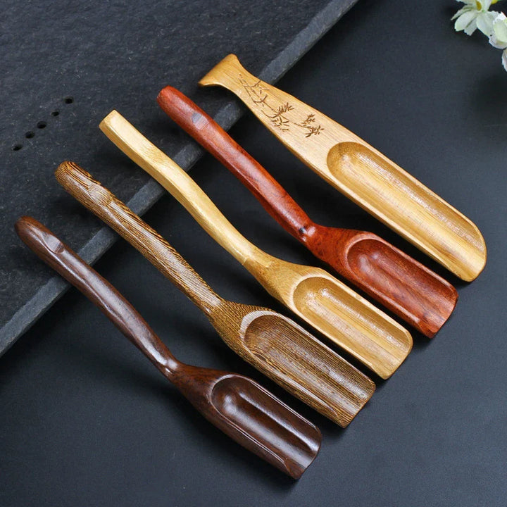 TeaScoop - Retro Wooden Tea Spoon for Tea Bowlift
