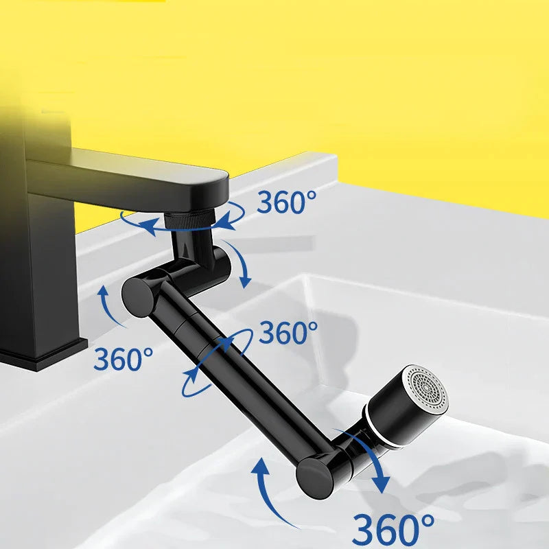 FlexiFlow 360° rotatable and extendable faucet head Bowlift