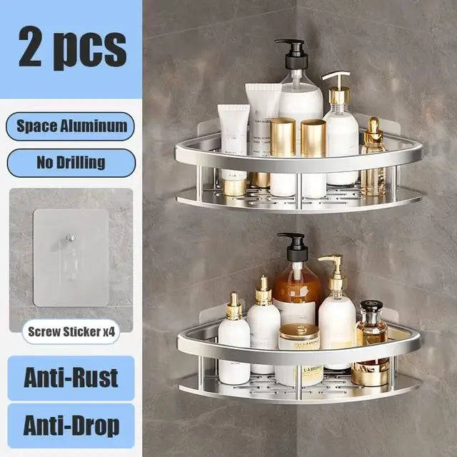 Shower shelf without drilling aluminum | Bowlift