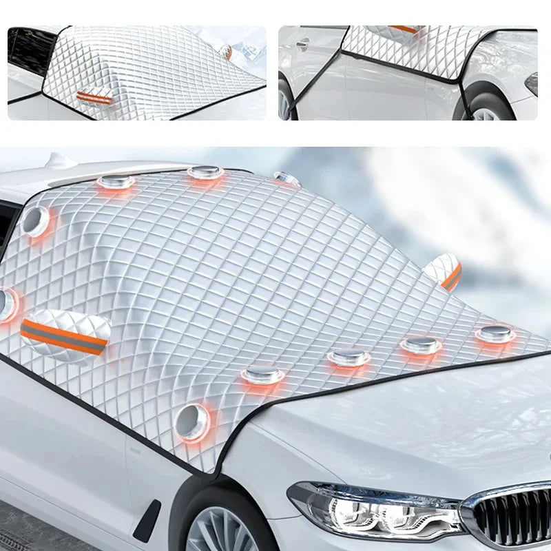 BowLift | Magnetic Car Windshield Cover FrostGuard Max | Winter Ice Protection & Summer UV Protection | Waterproof & Easy to Attach