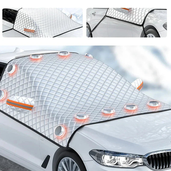 BowLift | Magnetic Car Windshield Cover FrostGuard Max | Winter Ice Protection & Summer UV Protection | Waterproof & Easy to Attach