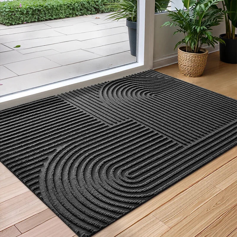 BowLift | Polyester Rubber Door Mat Non-Slip and Water-Absorbent for Indoor and Outdoor