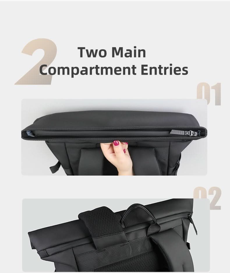 BowLift | Expandable outdoor backpack with large volume & laptop compartment