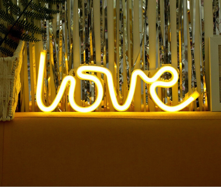 BowLift | Love Neon Letters | Create a romantic scene