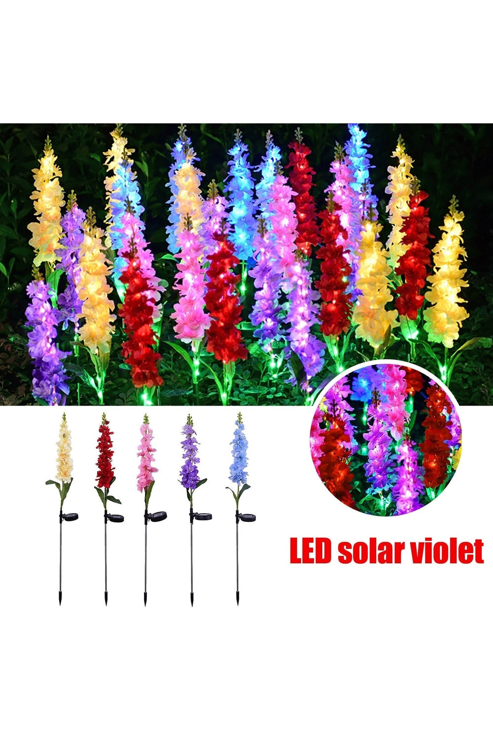 Solar-Violet Lawn Lights | Bowlift