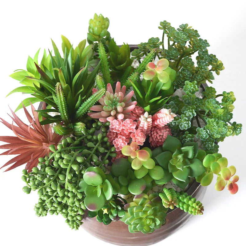 BowLift | Floryvo Decorative Succulents | Deceptively Real | Carefree & Durable | Set of Artificial Plants