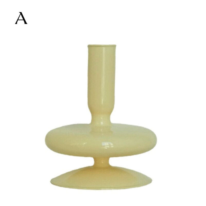 Ivory Glass Candleholder | Bowlift