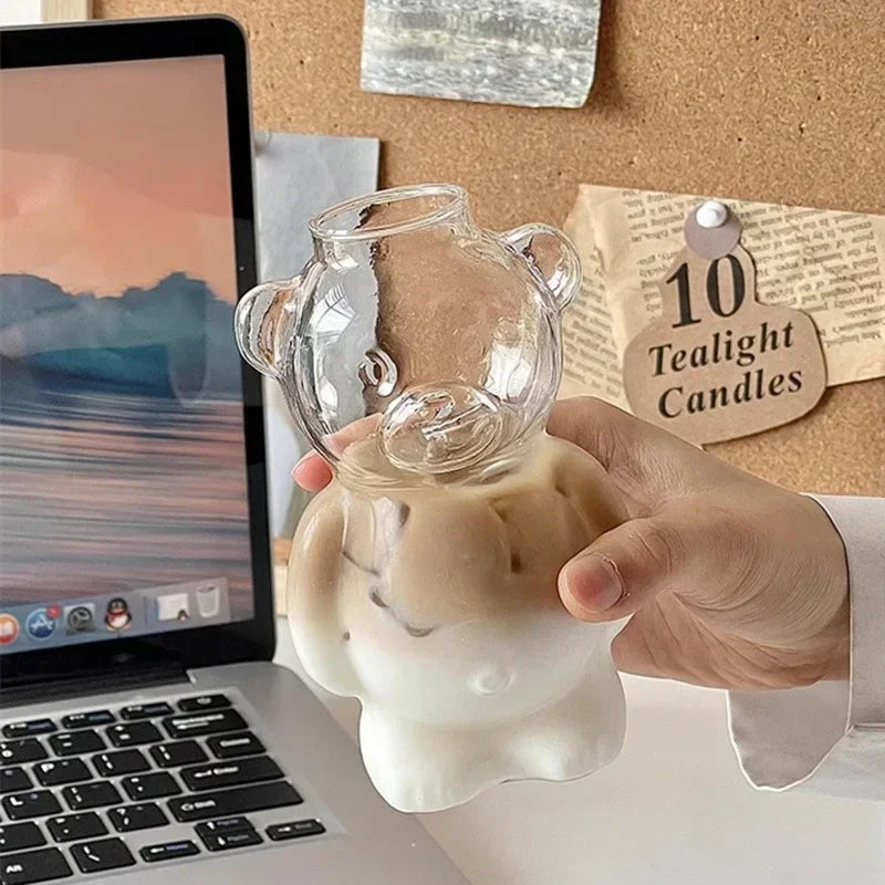 BowLift | Happy Bear Glass Coffee Mug