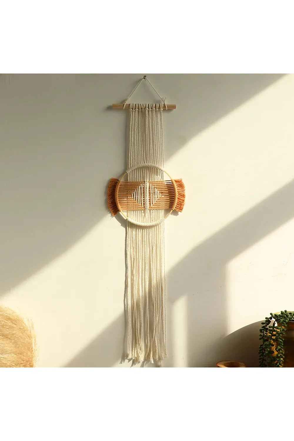 Brown Boho Macrame Art | Bowlift