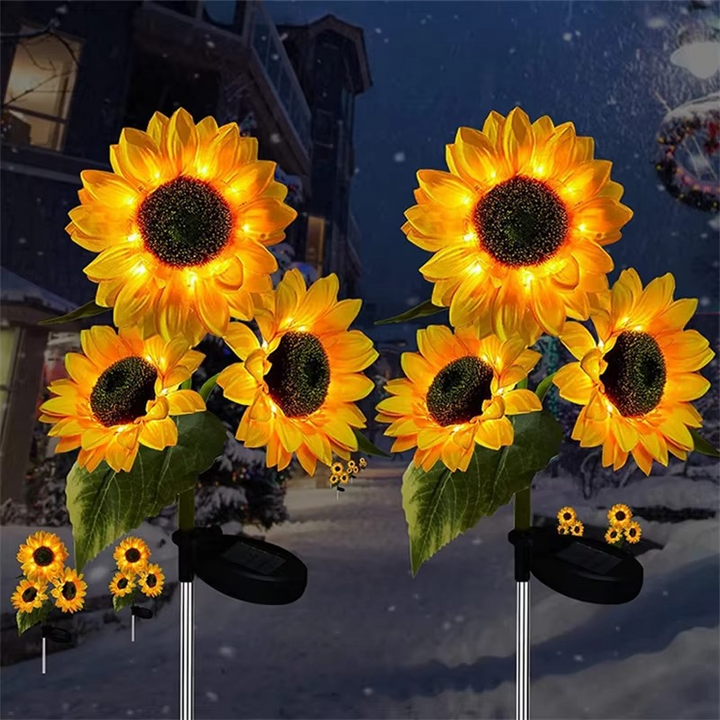 BowLift | Solar-Powered LED Sunflower Lights for Gardens and Yards