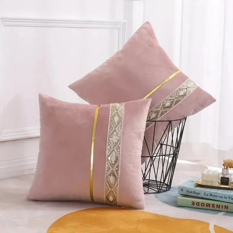 BowLift | LuxeViva Cushion Cover - Glamorous Cushion Cover for a Festive Living Room