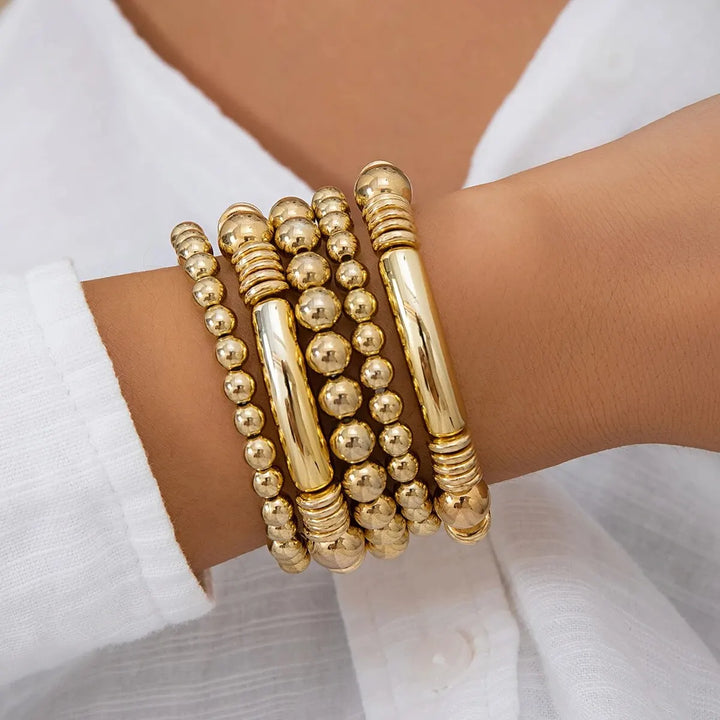 BowLift | 5pc Beaded Bracelet Stack Set