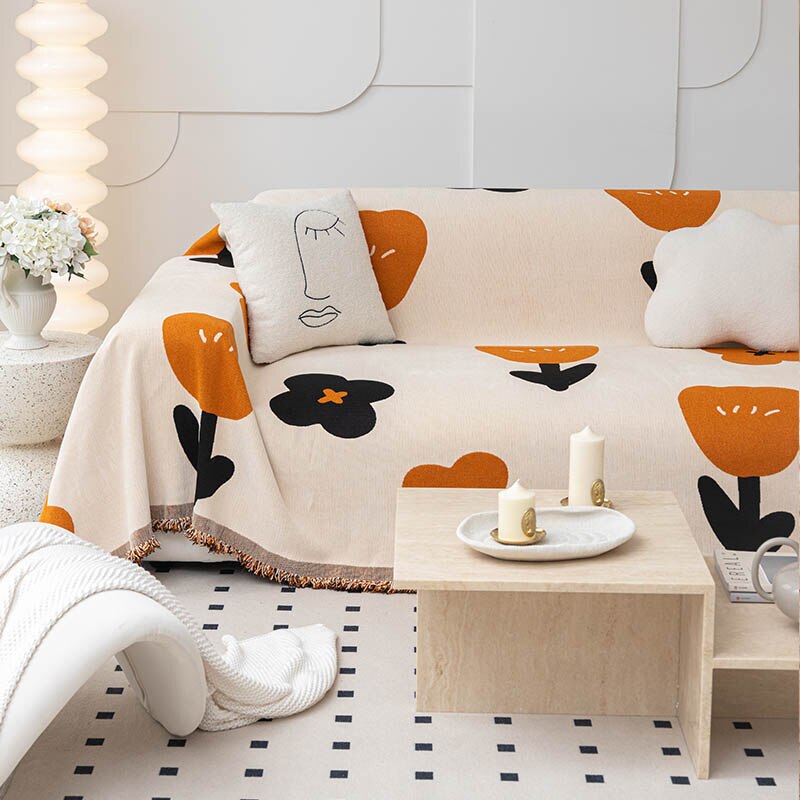 BowLift | Floral Blossom Non-Slip Modern Sofa Cover