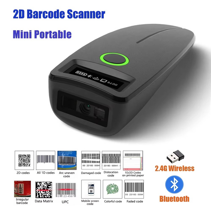 BowLift | Portable Barcode Scanner With OLED Display And Vibration Feedback