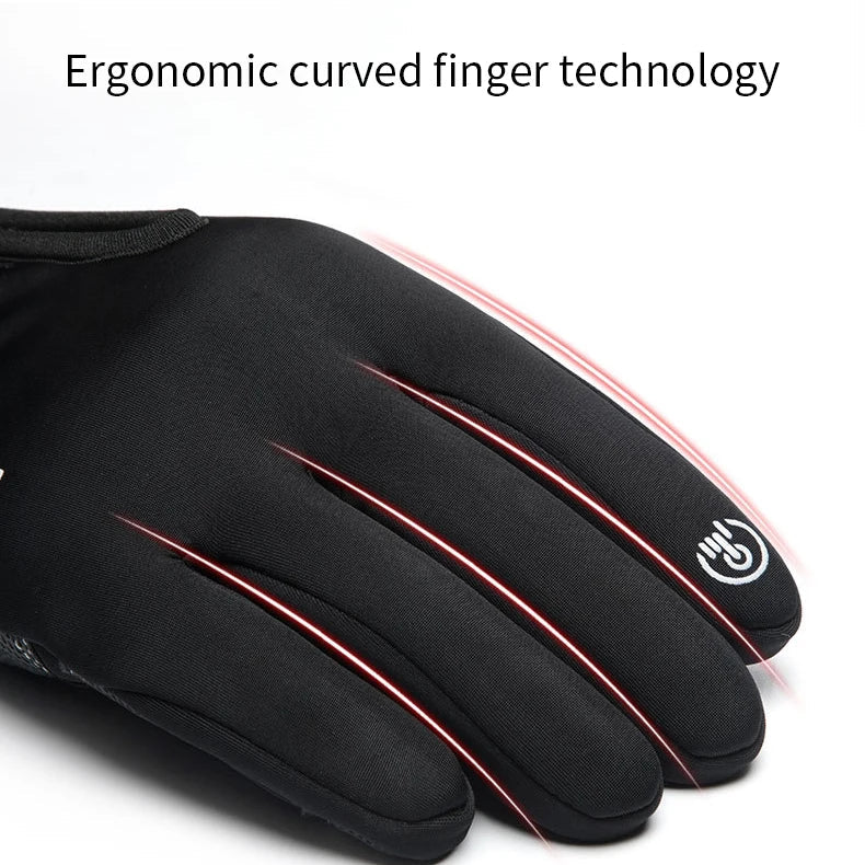 BowLift | IronRide Motorcycle Winter Gloves | Waterproof & Windproof | Fleece Lined & Touchscreen Compatible | Tactical Design
