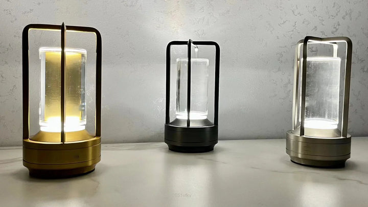 BowLift | Rechargeable Wireless LuxeGlow Table Lamp - Elegant Wireless Lamp for Every Mood