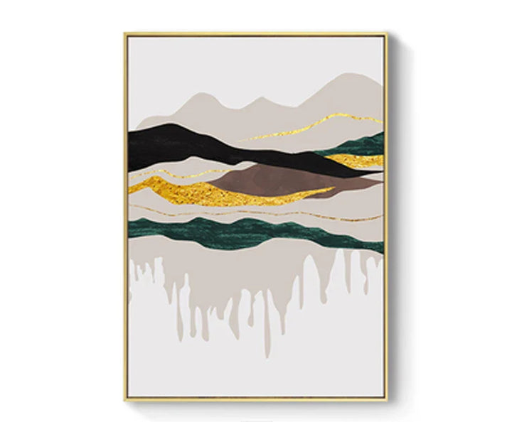 Abstract Mountain Landscape Wall Art Fine Art Canvas Prints Pictures For Modern Apartment Living Room Bedroom Hotel Room Art Decor | Bowlift