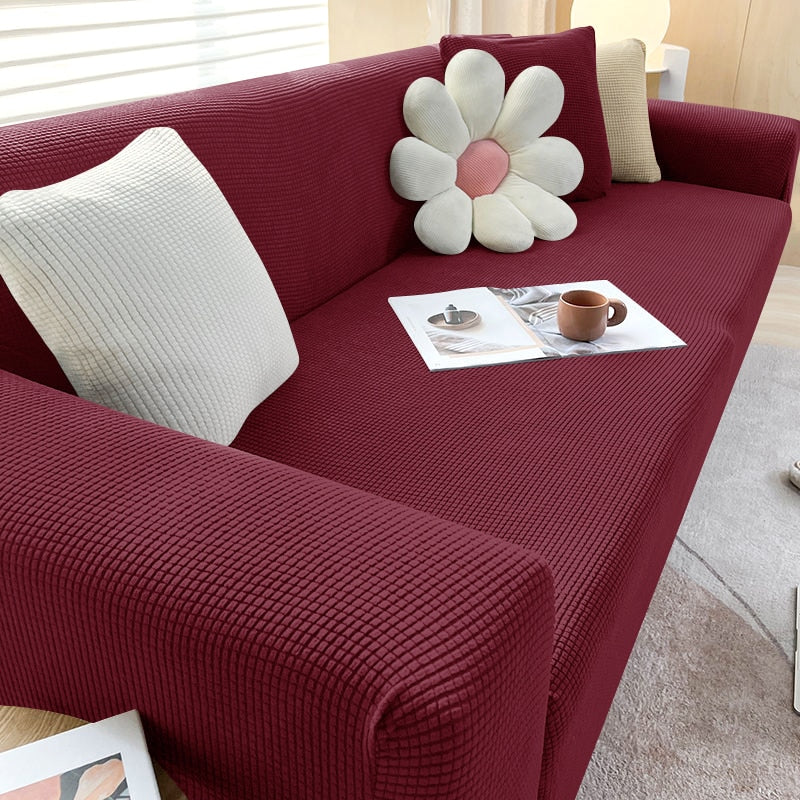 BowLift | Textured Stretch Sofa Cover | Non-Slip, Machine Washable & Protective for 1-Seater, 2-Seater, and 3-Seater Sofas