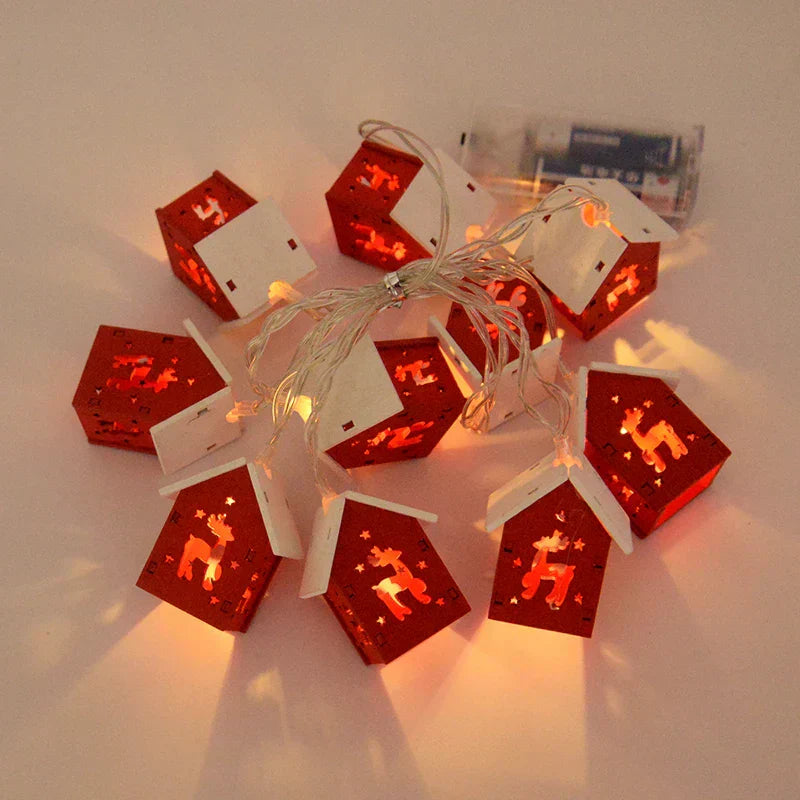 BowLift | Wooden Christmas houses with LED lighting for festive decoration