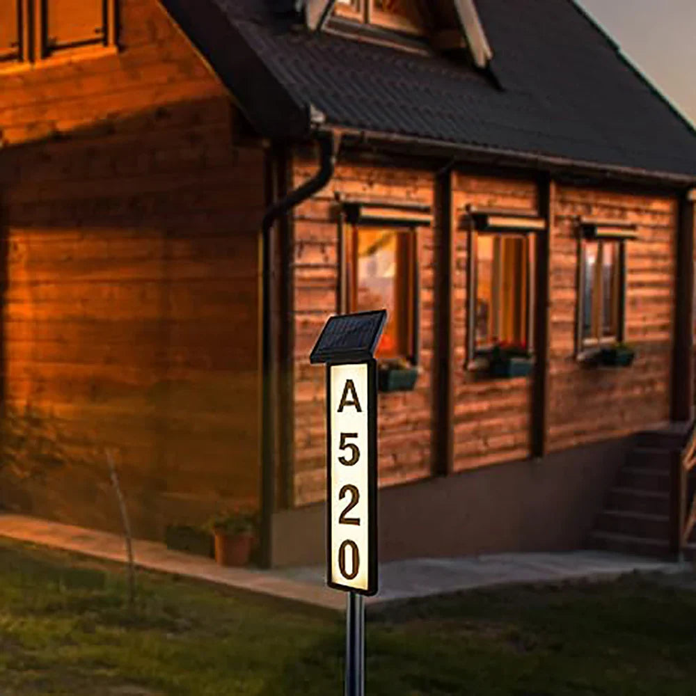 BowLift | Solar Address Sign Light