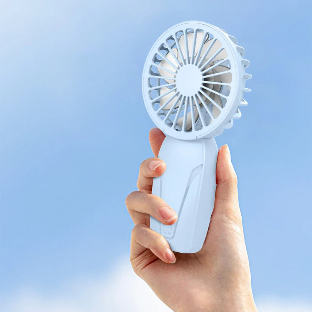 Portable Handheld Mini Fan – Lightweight ABS USB Rechargeable Pocket Fan for On-the-Go Cooling | Bowlift
