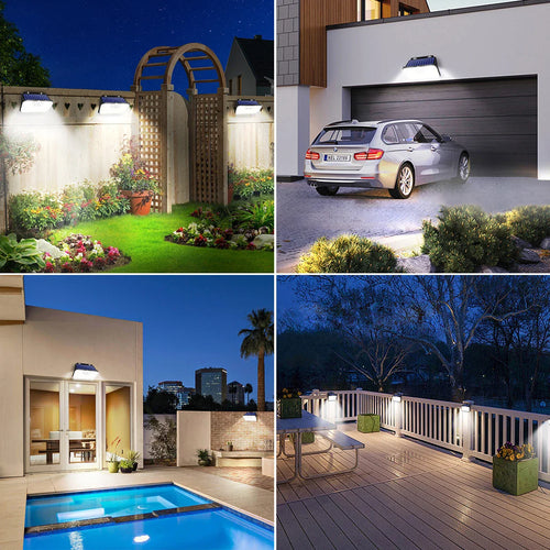 BowLift | Solentra Solar Wall Light Outdoor with Motion Sensor | 148 LEDs | IP65 Waterproof | 3 Modes | Super Bright & Wireless