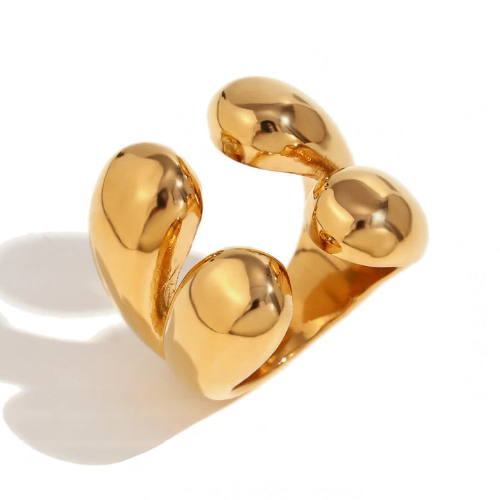 BowLift | 18k Four Droplet Bold Ring