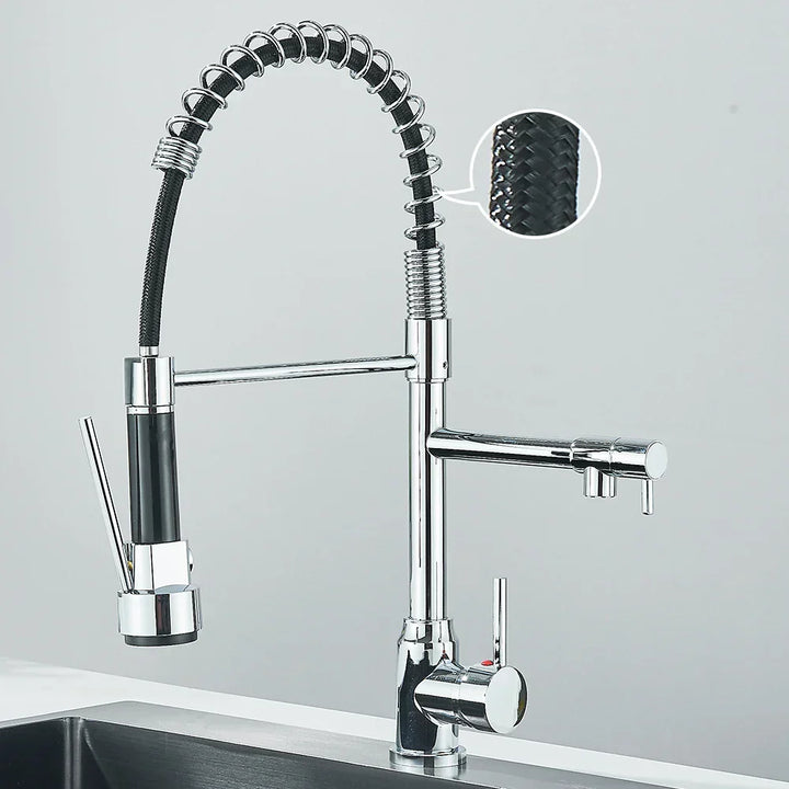 BowLift | SpringFlow – Kitchen faucet with dual outlet