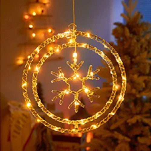 BowLift | LED Christmas Ring Light LumiRing | USB-powered | 8 Light Modes | Warm White & Colorful | Decoration for Christmas & Celebrations