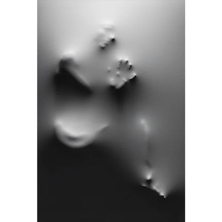 Modern Art Abstract Ghostly Figures In The Wall Canvas Prints Black White Wall Art Posters Pictures For Living Room Bedroom Art Decor | Bowlift