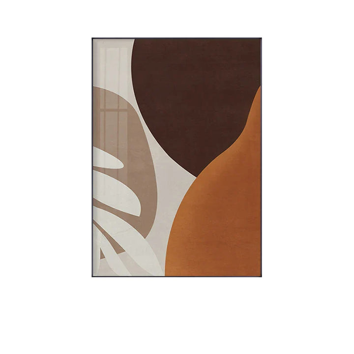 Modern Abstract Earthy Tones Geometric Wall Art Fine Art Canvas Prints Pictures For Living Room Dining Room Contemporary Home Decor | Bowlift