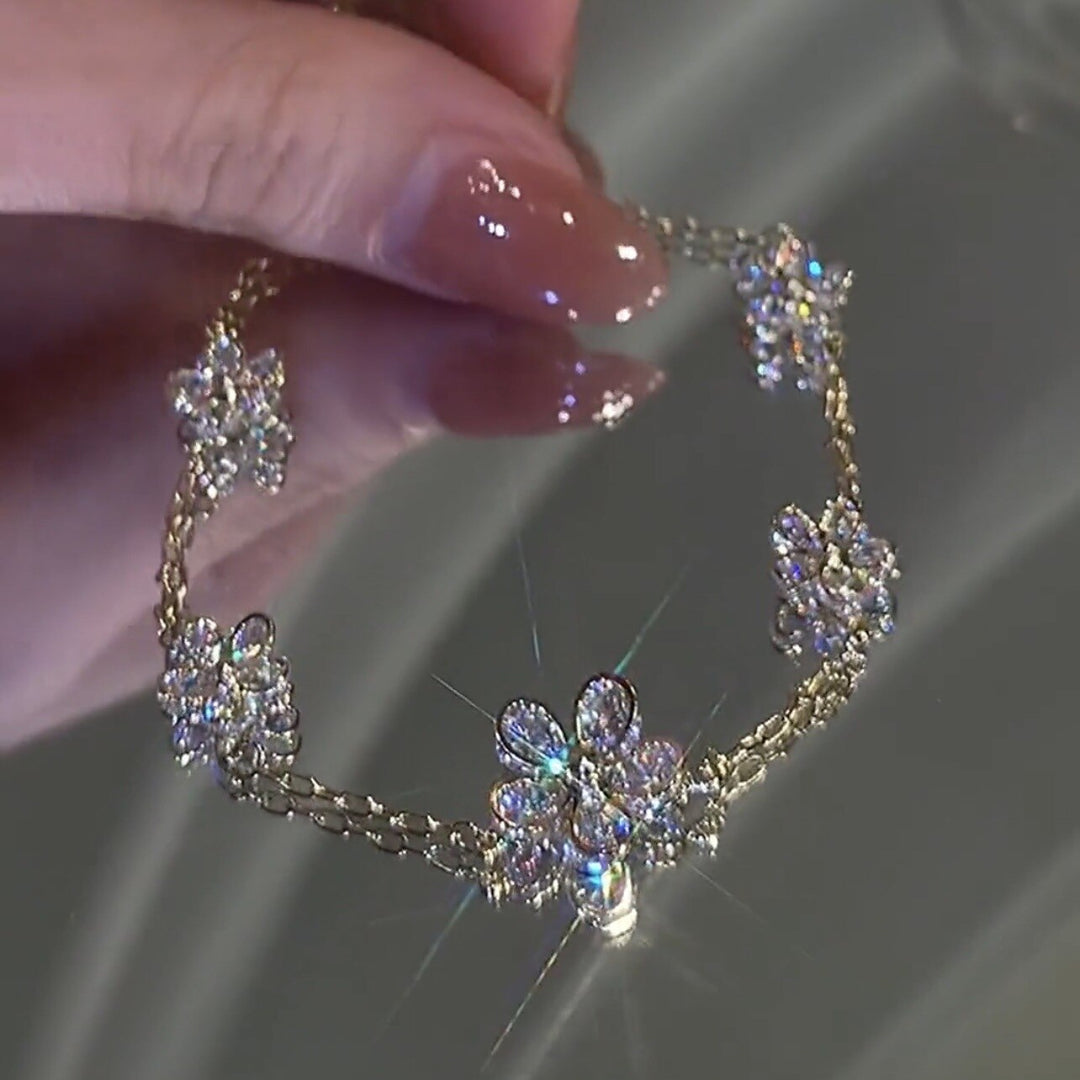 BowLift | Floral Blossom Zircon Bracelet