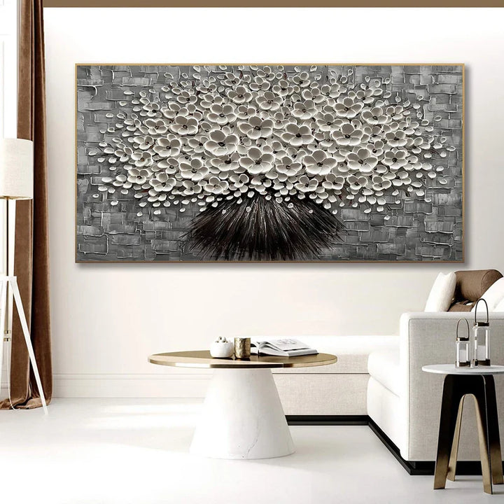 Modern Abstract Flower Tree Wall Art Fine Art Canvas Prints Large Sizes Pictures For Living Room Bedroom Home Office Art Decor | Bowlift