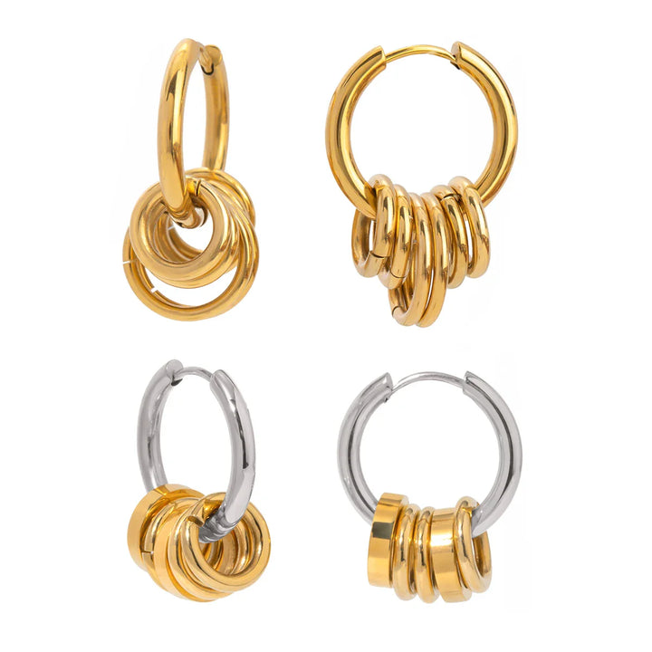 BowLift | Dainty Huggie Hoop Spiral Earrings